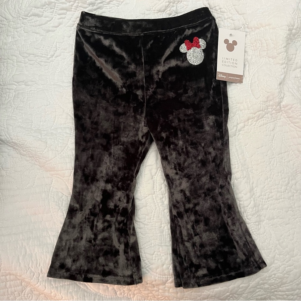 Disney Grey Leggings with Velvet Finish